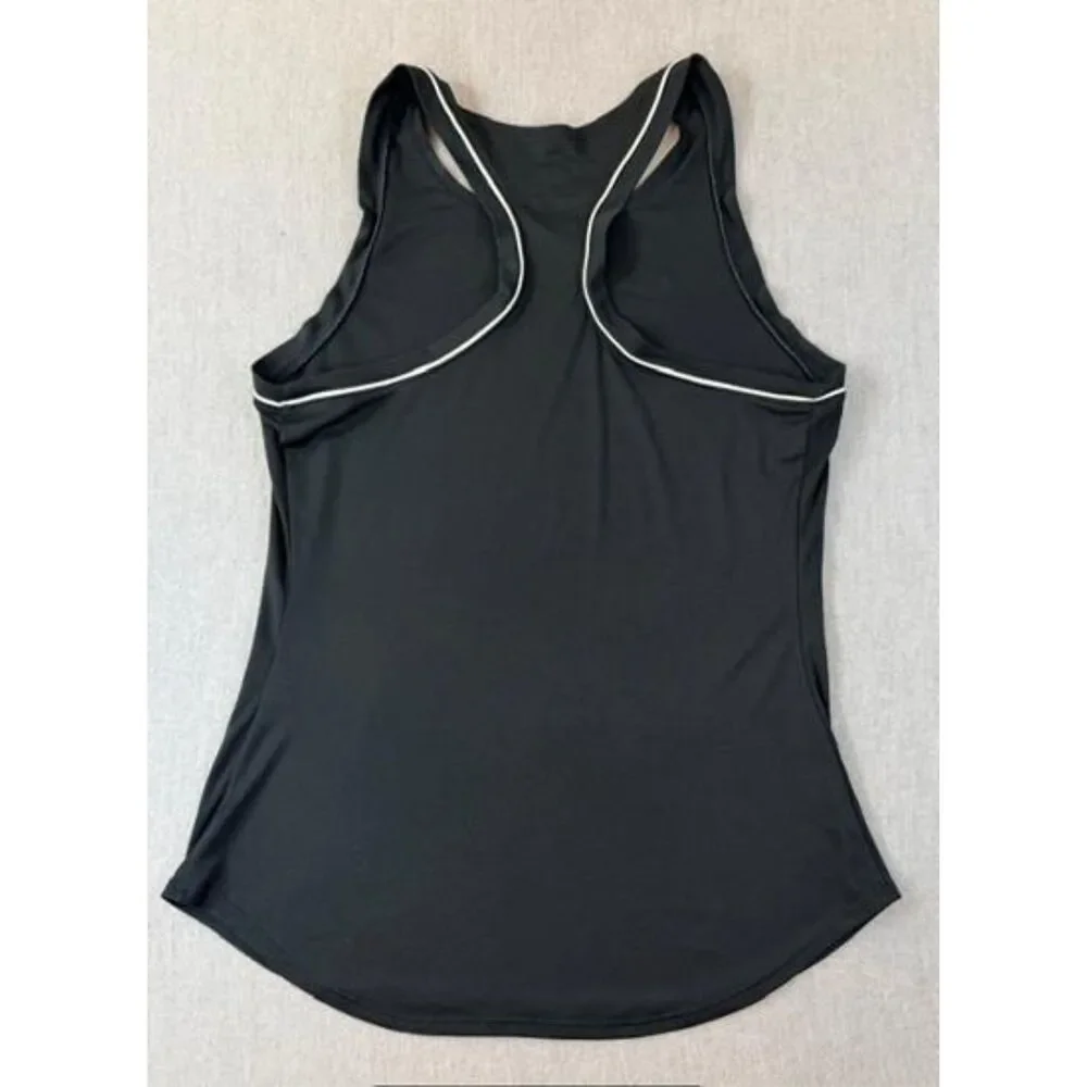 Nike Dri Fit Tank Top Womens XS Black White Piping Dri Fit Racerback